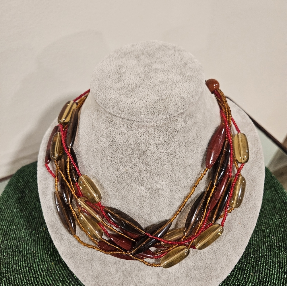 Elegant Multicolor Beaded Necklace